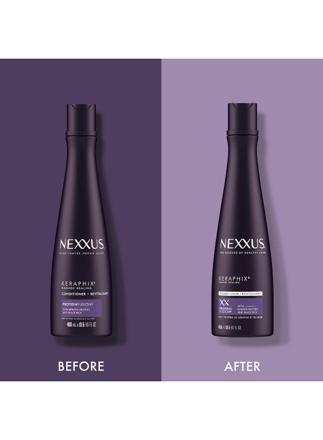 Nexxus Keraphix Conditioner for Damaged Hair Keraphix with ProteinFusion Silicone-Free With Keratin Protein and Black Rice 13.5 oz - Image 2