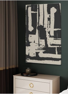LOWHA Framed Canvas Wall Art Stretched Over Wooden Frame with Retro Style Art Pattern Painting  - Image 2