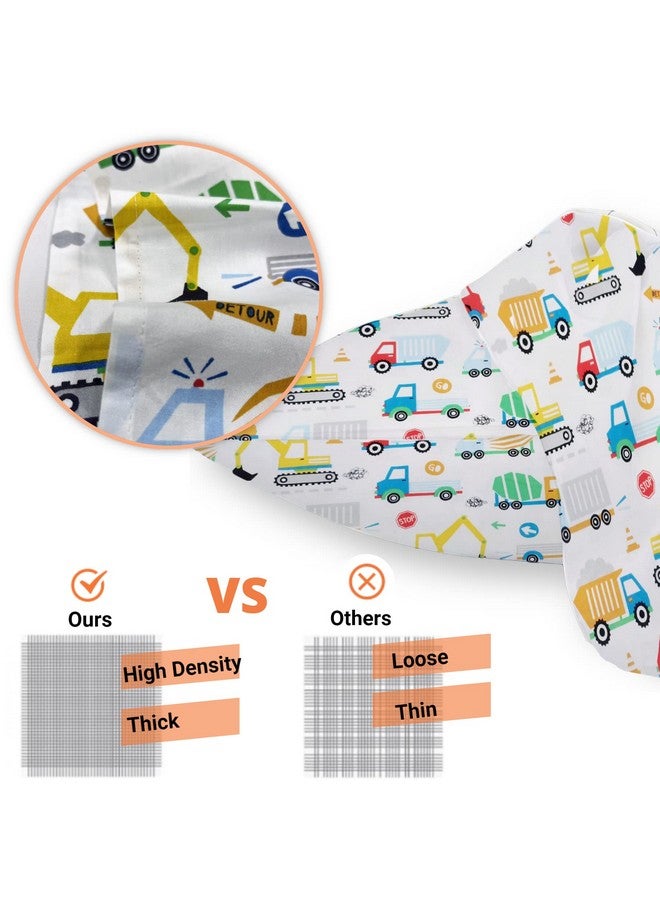 طفل رضيع أكياس وسادة Trcuk نمط الطفل المخدة تناسب الأطفال والوسائد السفر 13 × 18 14 × 19 الوسائد القطنية الناعمة غطاء مجموعة من 2 جيب مغلف دائم مخيط بشكل جيد صبي فتاة سرير الفراش - Image 5