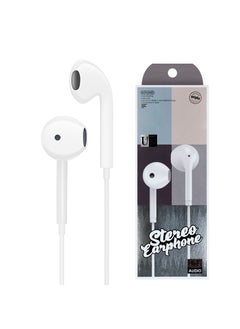 High Bass Earphones with Mic for Apple Android HuaweiBaitong BTE-08 earphone White boxed Baitong BTE-08 earphone White boxed