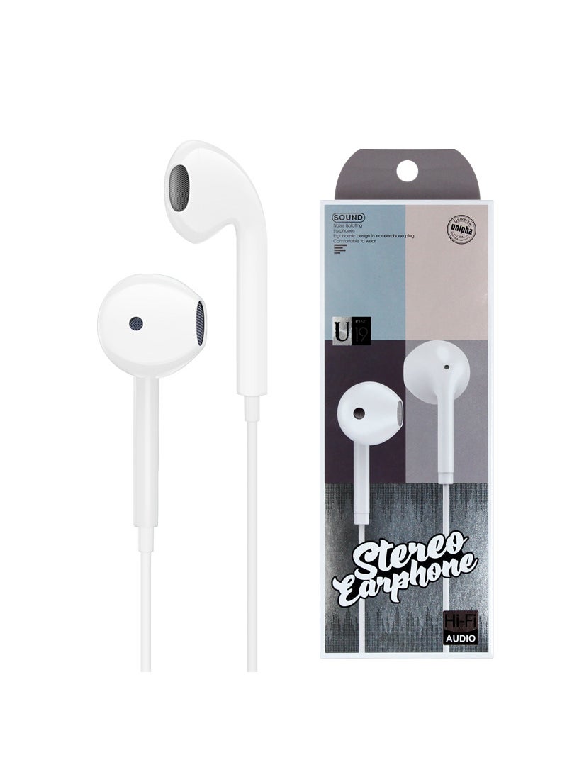 Generic - High Bass Earphones with Mic for Apple Android HuaweiBaitong BTE-08 earphone White boxed Baitong BTE-08 earphone White boxed - Image 1