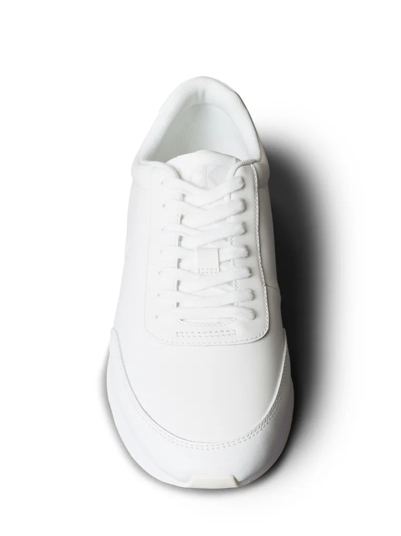Calvin Klein Jeans Leather Signature Logo Runner Sneakers