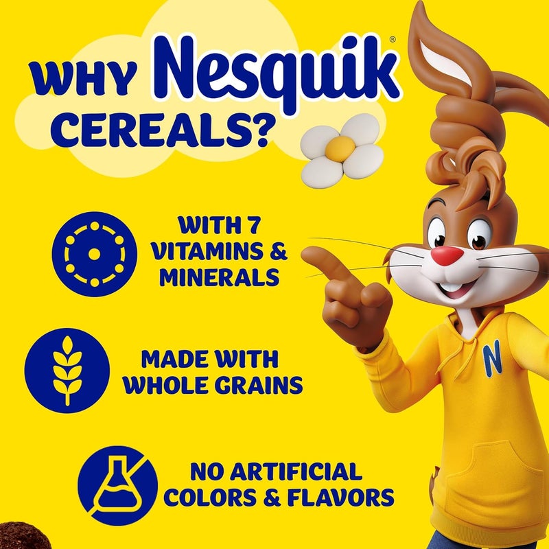 Nesquik حبوب نيسكويك بنكهة الشوكولاتة، 500 جرام - حبوب كاملة مع 7 فيتامينات ومعادن - Image 4