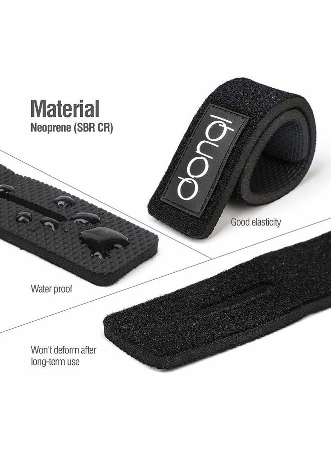 DONQL Fishing Rod Belts Ties Casting Spinning Rod Straps Holders Fishing Tackle Tie Bag Accessories (Black-6PCS) - Image 5