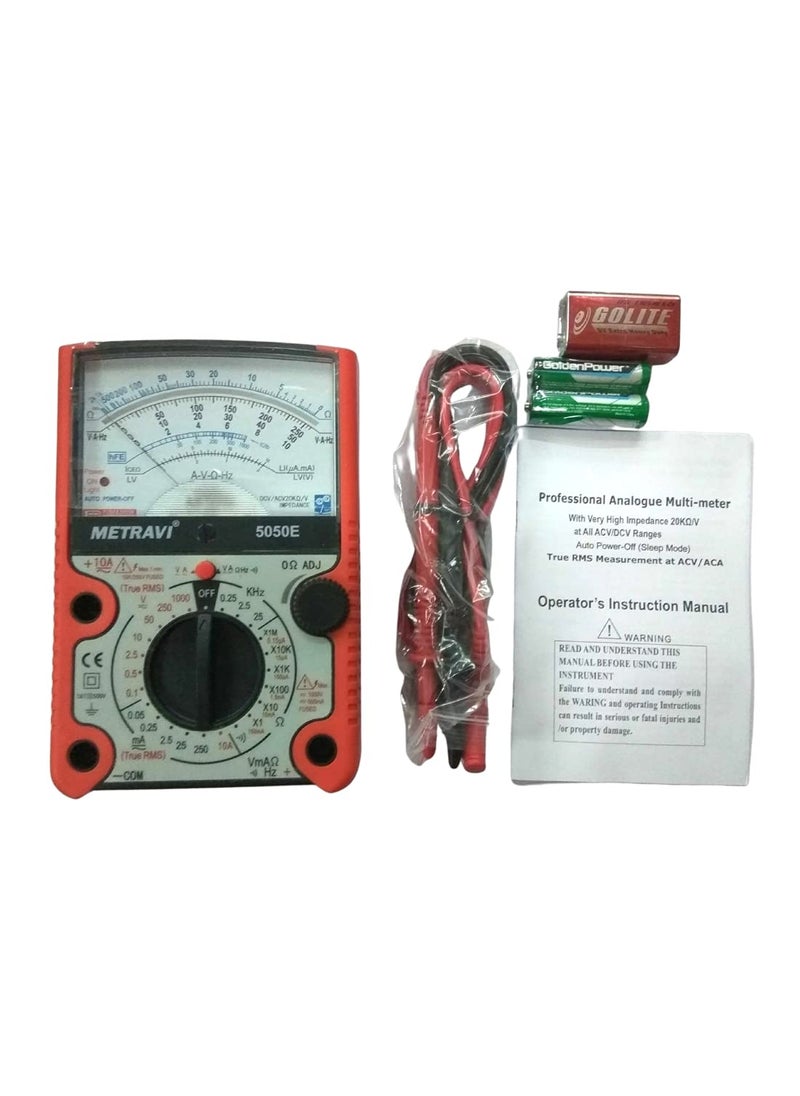 METRAVI Metravi 5050E Analogue TRMS Multimeter with Overload Protection  - Image 2