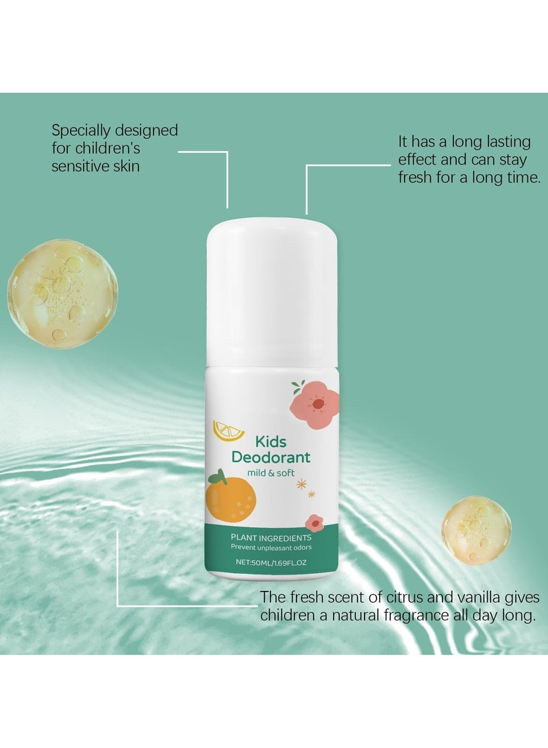 CMGTYYD Deodorant for Kids & Teens, Aluminum Free, Alcohol-Free, Paraben Free, 24 Hr Odor Protection, Clean Fresh Scent, Kids & Tweens, Hypoallergenic Deodorant 50ml (white) - Image 2