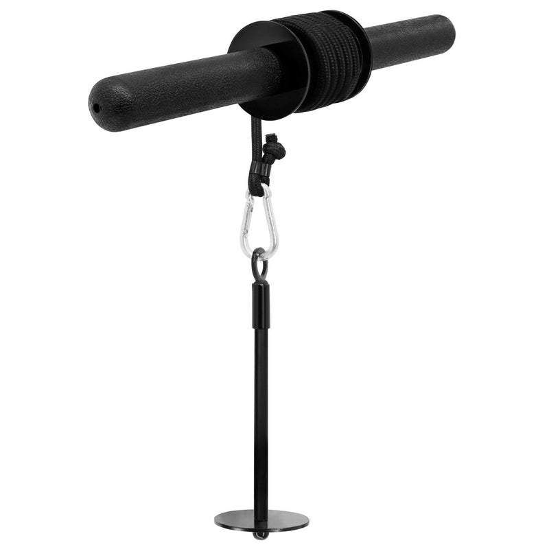 Yes4All Wrist and Forearm Blaster, Wrist & Forearm Roller with Soft Foam Grip Handles for Training, Workout - Fit 1-inch Standard & 2-inch Olympic Weight Plates (Black) - Image 1