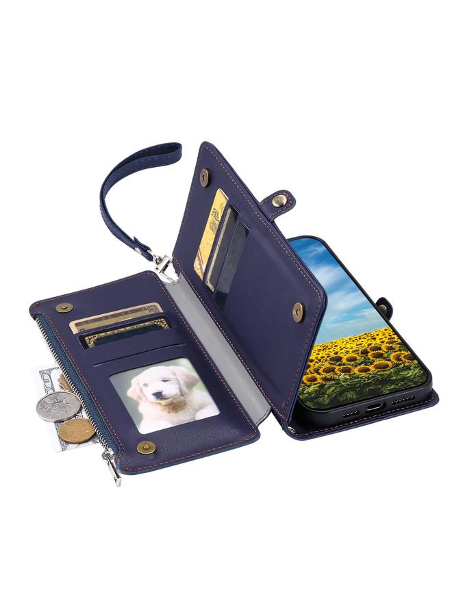 إيروريكس جراب لهاتف Redmi Note 14 Pro 4G مصنوع من الجلد مع سحاب وفتحات متعددة للبطاقات - Image 5