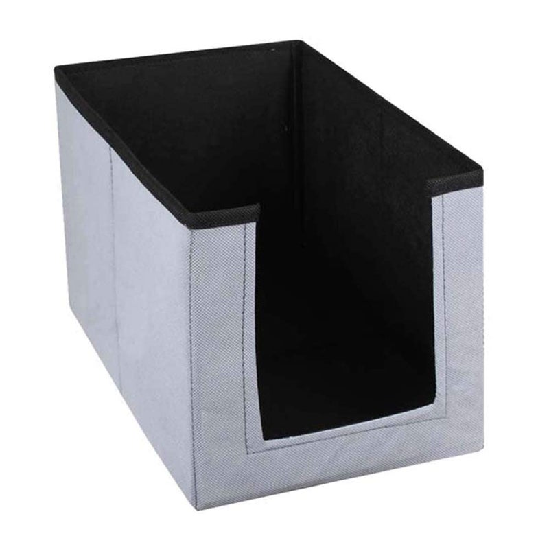 ink craft InkCraft Shirt Stacker Wardrobe Closet Organizer for shirts clothing organizer Cloth storage bag SareeLehangasjeans Storage Bag with Space saver Foldable bag Pack of 4 GreyBlack - Image 3