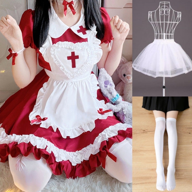 2025 New Japanese Classic Short-sleeved Maid Cute Japanese Maid cosplay Women's Clothing Maid dress - Image 1