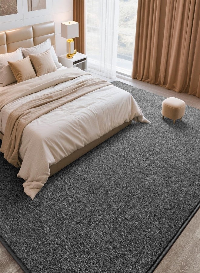 Tepook Soft Area Rug for Living Room Bedroom, 5x7 Dark Grey Rug Memory Foam Carpets, Washable Modern Indoor Non-Slip Minimalist Shag Rugs for Boys Girls Room Dorm Home Decor - Image 4