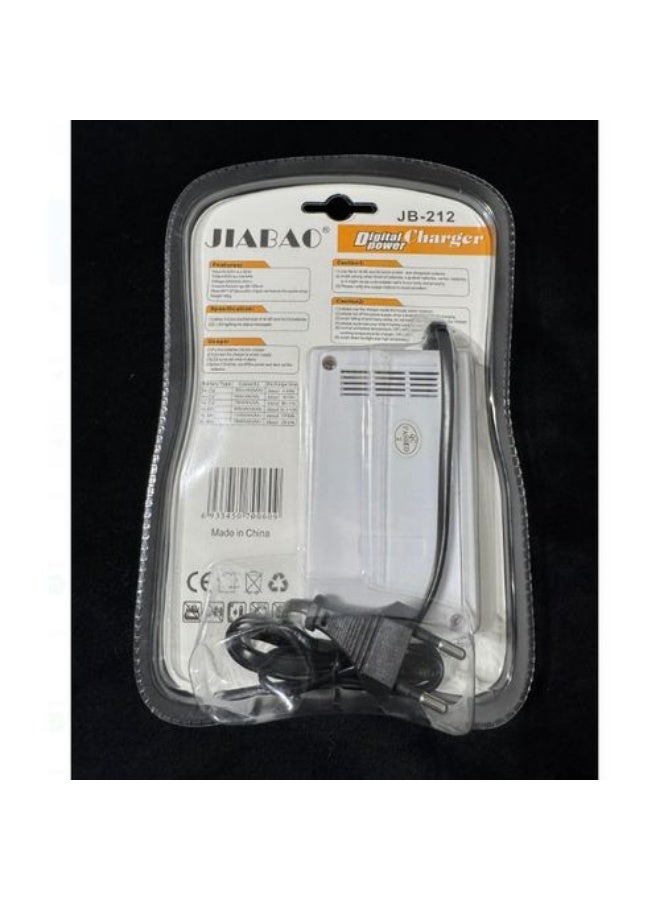 Jiabao 4-Slot Battery Charger With Batteries White - Image 3