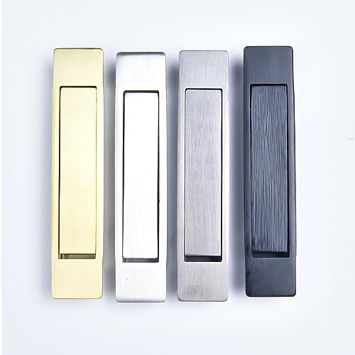 Dontay Pocket Pull Handle, Edge Pull, Professional Stainless Steel 304, Flush Mount for Sliding Door (Satin Brass, 1) - Image 5
