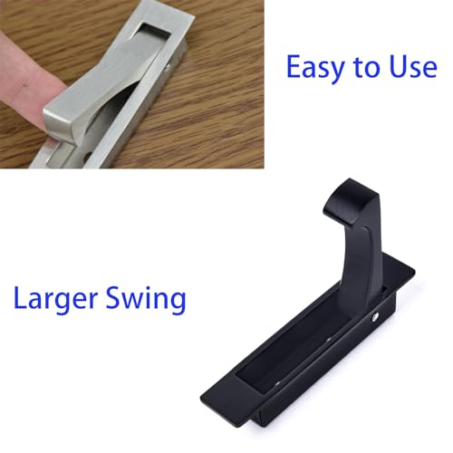 Dontay Pocket Pull Handle, Edge Pull, Professional Stainless Steel 304, Flush Mount for Sliding Door (Satin Brass, 1) - Image 3