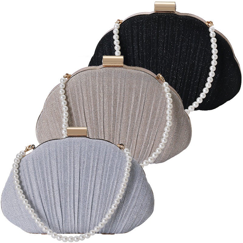 Warm Bella New Evening Bag Women'S Handbag Pleated Banquet Clutch Dress Evening Bag - Image 4