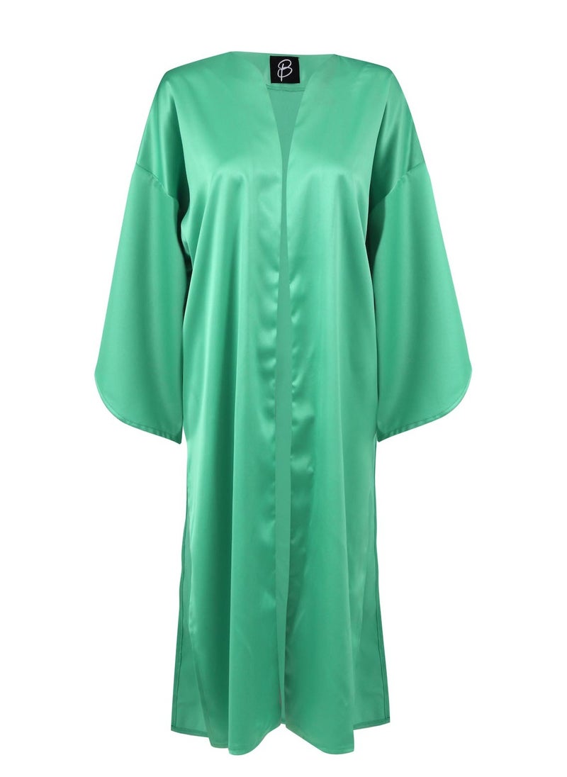 Bardees - Satin Kimono - Green - Image 1