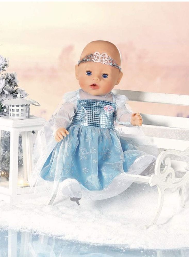Baby Born Princess On Ice Dress Set Fits Dolls up to 43cm - Image 2