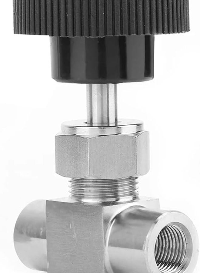 Stainless Steel BSPP Female Thread Straight Needle Valve 3 8in For Water Gas Oil - Image 5
