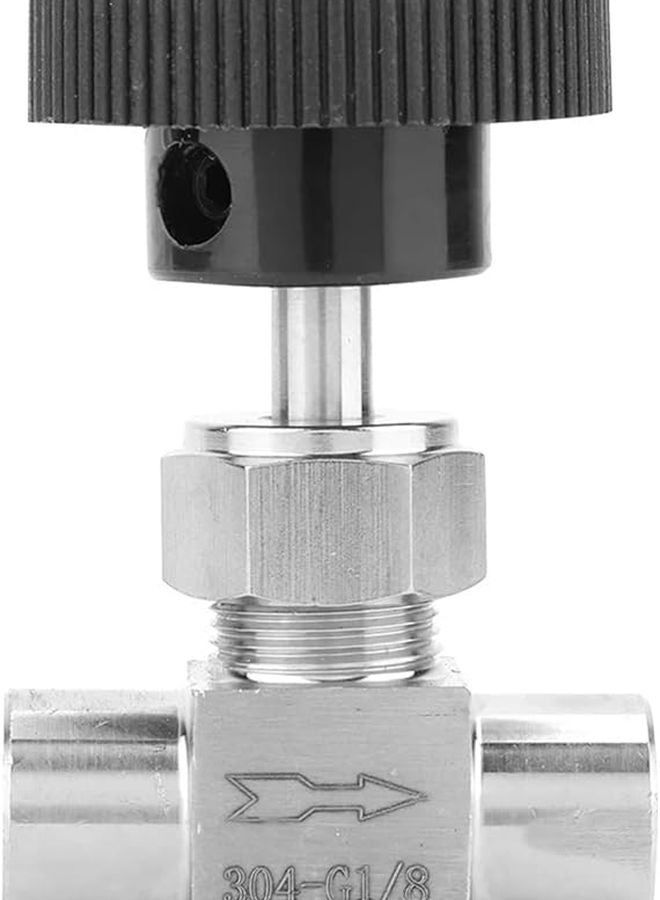 Stainless Steel BSPP Female Thread Straight Needle Valve 3 8in For Water Gas Oil - Image 2