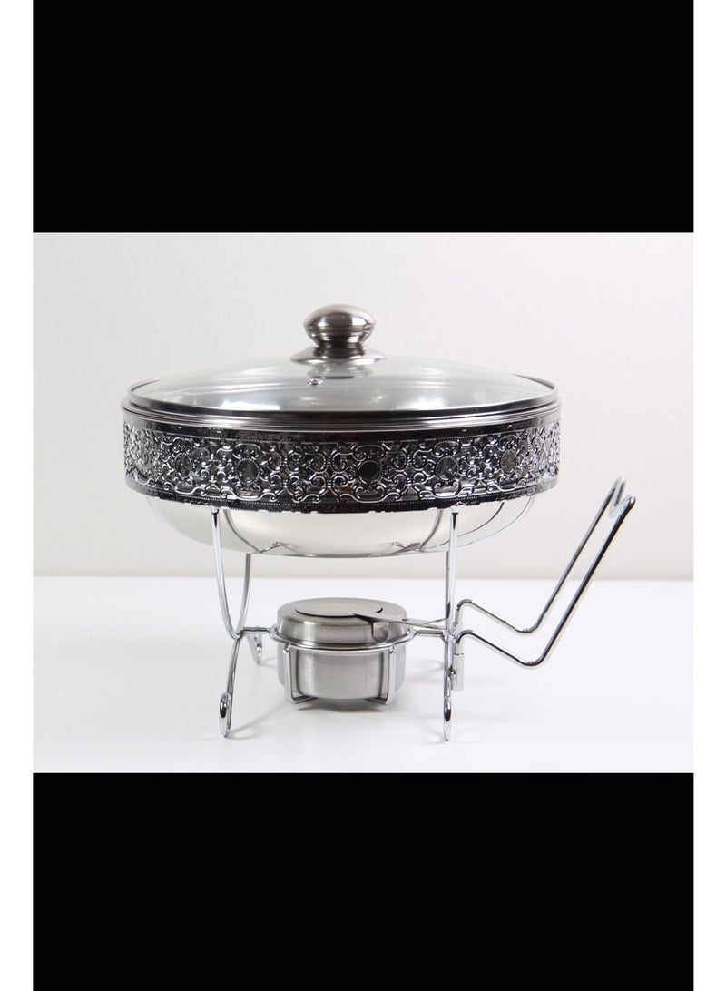 Food warmer with lid and handles - Image 1