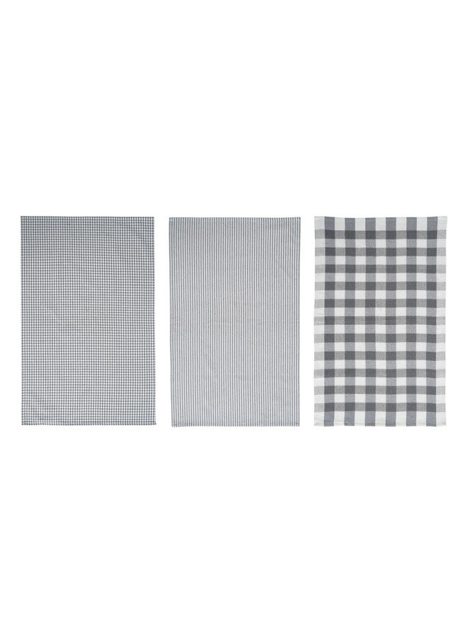 LANE LINEN Lane Linen Kitchen Towels and Dishcloths Sets - 20 Pc Kitchen Essentials for New Home, Heat Resistant Oven Mitts & Pot Holder, Absorbent Flour Sack Dish Towels, Dish Towels for Kitchen - Grey, Gray  - Image 3