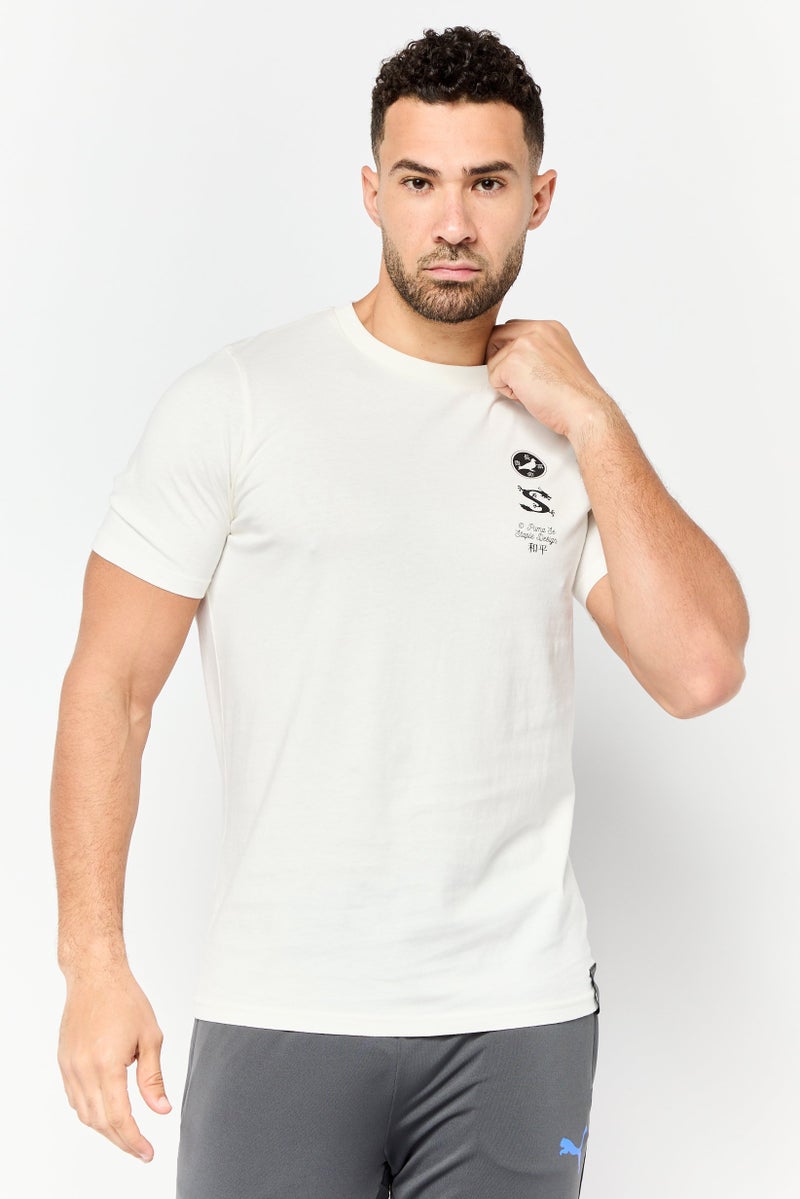 Puma X Staple Men Sportswear Fit Short Sleeves Outdoor T-Shirt, Cream - Image 1