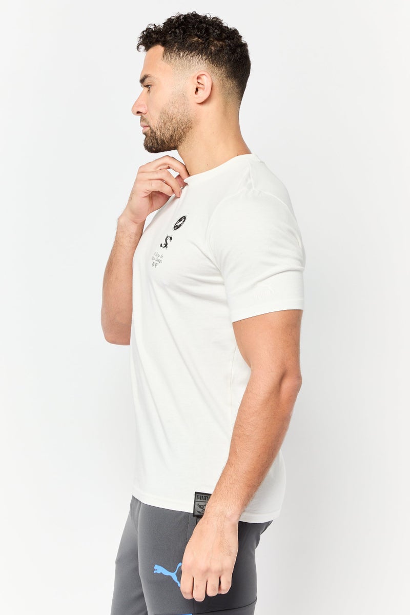 Puma X Staple Men Sportswear Fit Short Sleeves Outdoor T-Shirt, Cream - Image 4