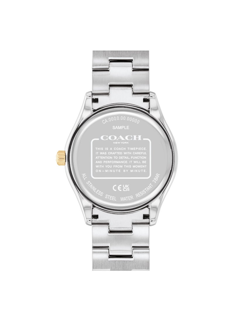 COACH COACH WATCHES ROUND ANALOG UNISEX'S SILVER CASE WATCH - 14400034  - Image 2