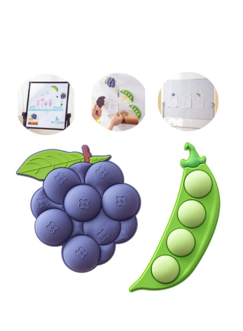 Cute Refrigerator Magnets Fun Fridge Locker Magnets, Soft Magnetic Stickers for Office Classroom School Desk Kitchen, Decor - Image 1