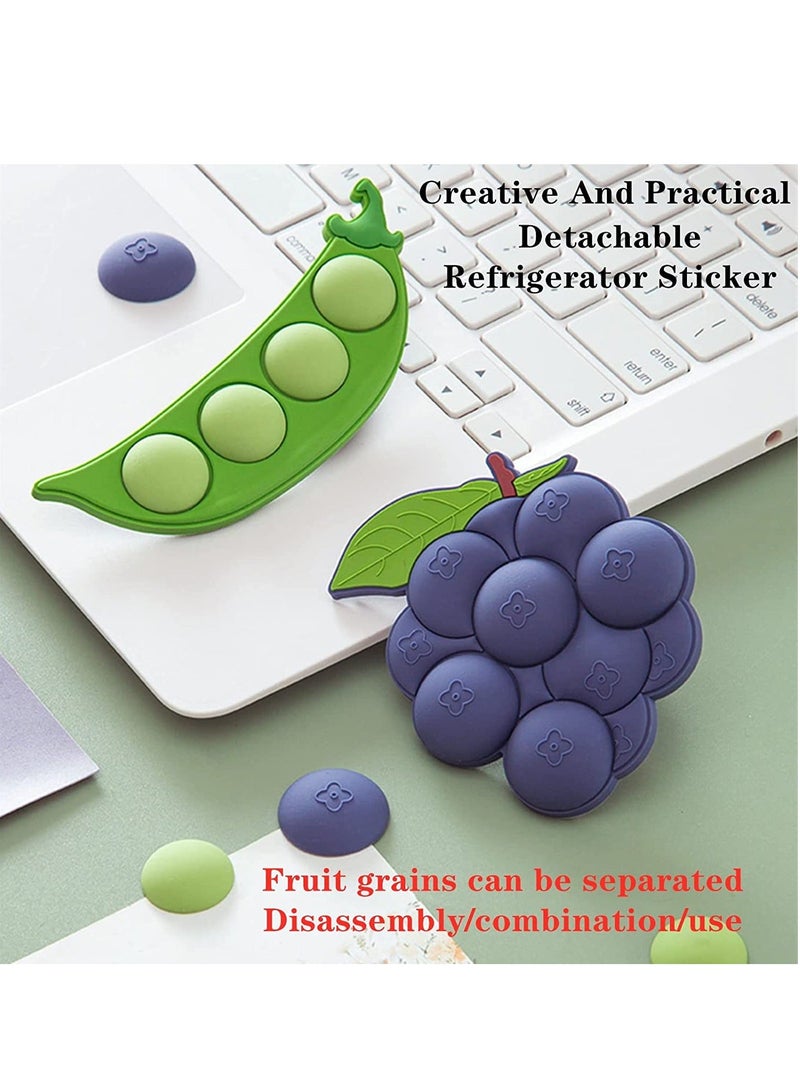 Cute Refrigerator Magnets Fun Fridge Locker Magnets, Soft Magnetic Stickers for Office Classroom School Desk Kitchen, Decor - Image 4