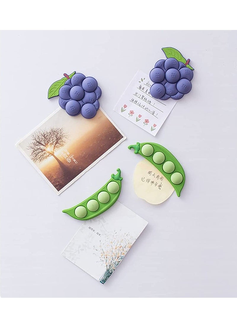 Cute Refrigerator Magnets Fun Fridge Locker Magnets, Soft Magnetic Stickers for Office Classroom School Desk Kitchen, Decor - Image 2