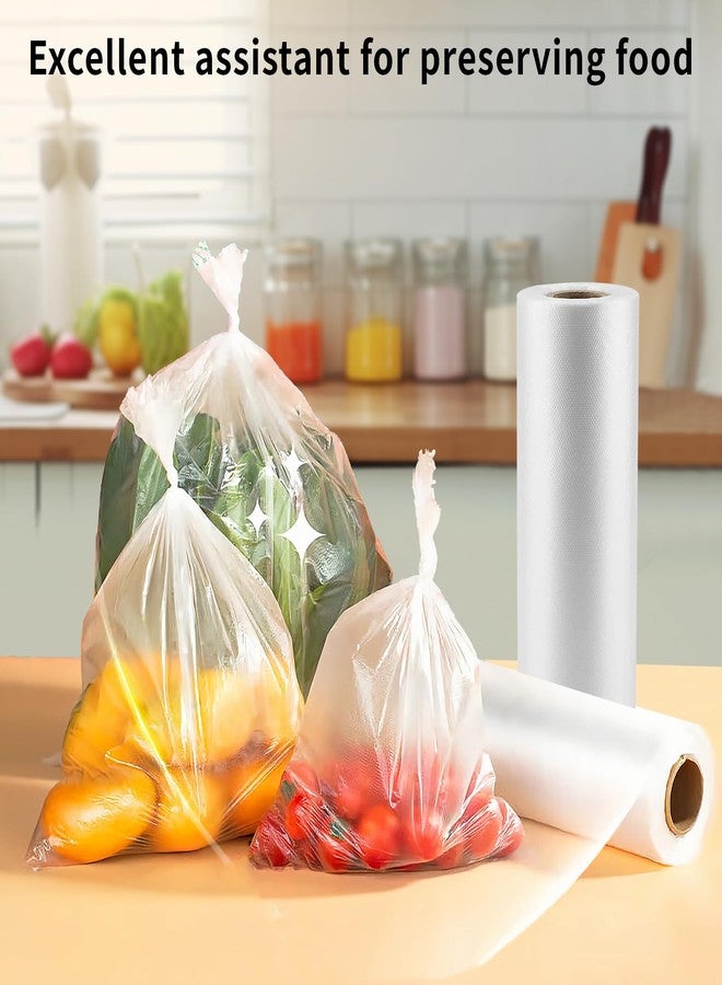 CLASSY 400 Count 10 x 14 Inches Clear Plastic Produce Bags Roll, Clear Grocery Bag for Bread, Fruits, Vegetable, Kitchen, 400 Bag/Roll - 1 Rolls, Total 400 Bags - Image 2