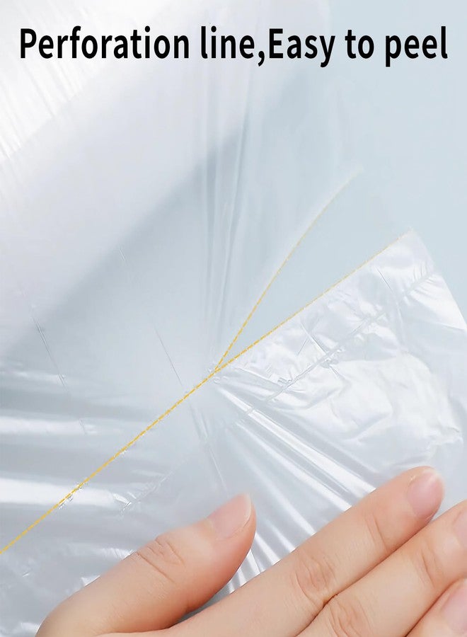 CLASSY 400 Count 10 x 14 Inches Clear Plastic Produce Bags Roll, Clear Grocery Bag for Bread, Fruits, Vegetable, Kitchen, 400 Bag/Roll - 1 Rolls, Total 400 Bags - Image 3