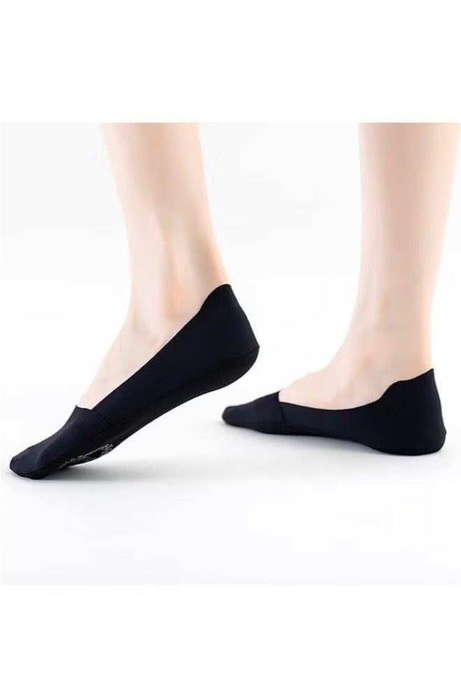3 pairs Women No Show Socks Ultra Low Cut Liner Socks Ice Feeling socks Non Slip Liner Invisible Hidden Thin Socks(Black) - Image 3