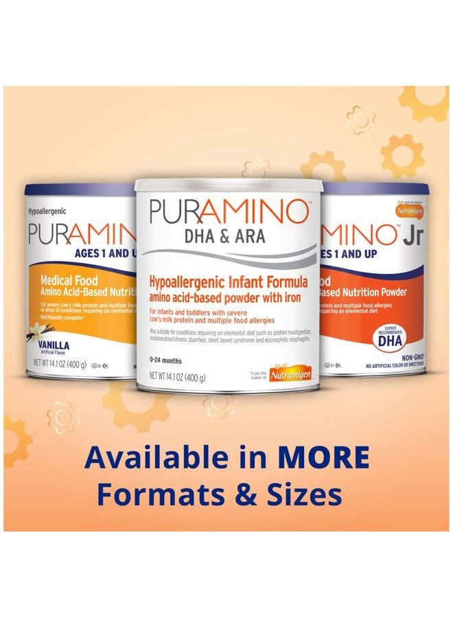 Enfamil PurAmino Junior Hypoallergenic Toddler Drink, for Severe Food Allergies, Omega-3 DHA, Iron, Immune Support, Unflavored Powder Can, 14.1 Oz - Image 2