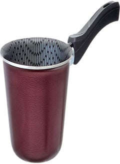 TRUEVAL Trueval conic teflon casserole, size 14 - maroon 