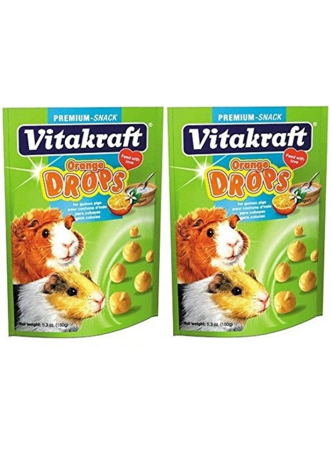 Vitakraft Orange Drop for Guinea Pig Treat - 5 oz. [Set of 2]