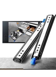 Y&D SYOSI Push to Open Drawer Runners Heavy Duty Full Extension 350mm Side Mount Ball Bearing Kitchen Cabinet Slides Rails Replacement 120kg Load Capacity 1 Pair  - Image 1