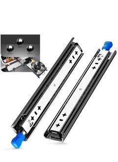 Y&D SYOSI Push to Open Drawer Runners Heavy Duty Full Extension 350mm Side Mount Ball Bearing Kitchen Cabinet Slides Rails Replacement 120kg Load Capacity 1 Pair  - Image 2