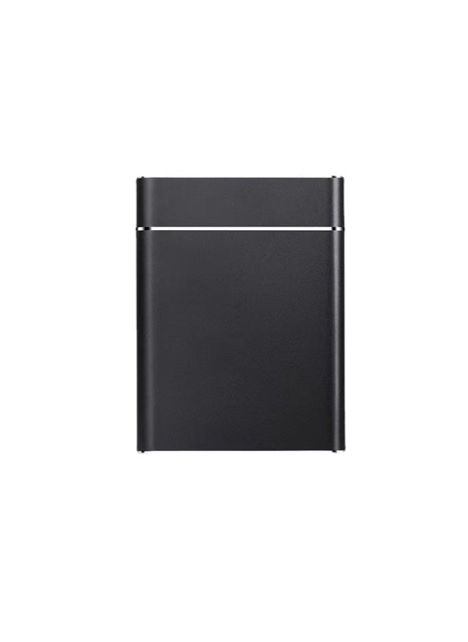 Generic - Mobile Hard Disk Large Capacity Ssd Ultra-thin Metal Solid State Storage 500g External Computer Mobile Phone 8tb Solid State Disk-Capacity:2tb (128gb Capacity Expansion) Supply-Interface:7th Generation Black - Image 1