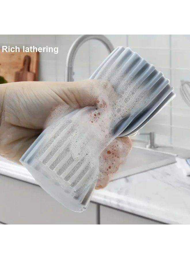 Magic Dust Trapping Wet Wipes With Super Absorbent Natural Sponge Gray Flat Design For Baseboards Vents Fans Mirrors Cobweb Remover Bedroom Bathroom Living Room Outdoor 1pc - Image 3