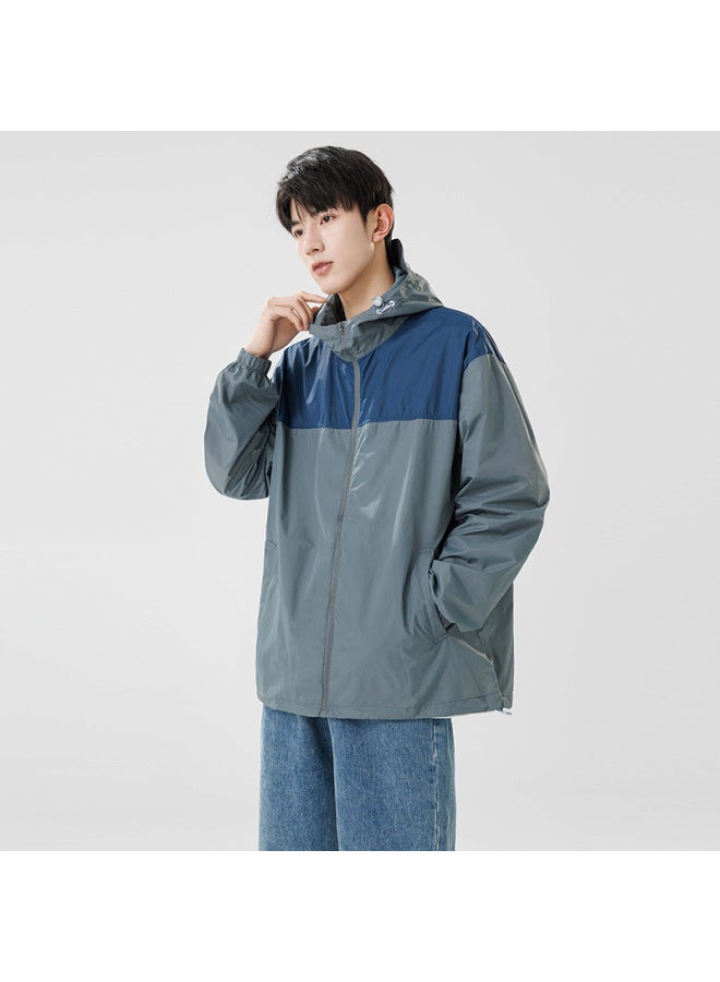 Song Feng Ya Sun Protection Clothing Men's And W En's Summer Thin Ice Silk Breathable Hooded Couple's Sportswear Riding Sun Protection Clothing Jacket - Image 1