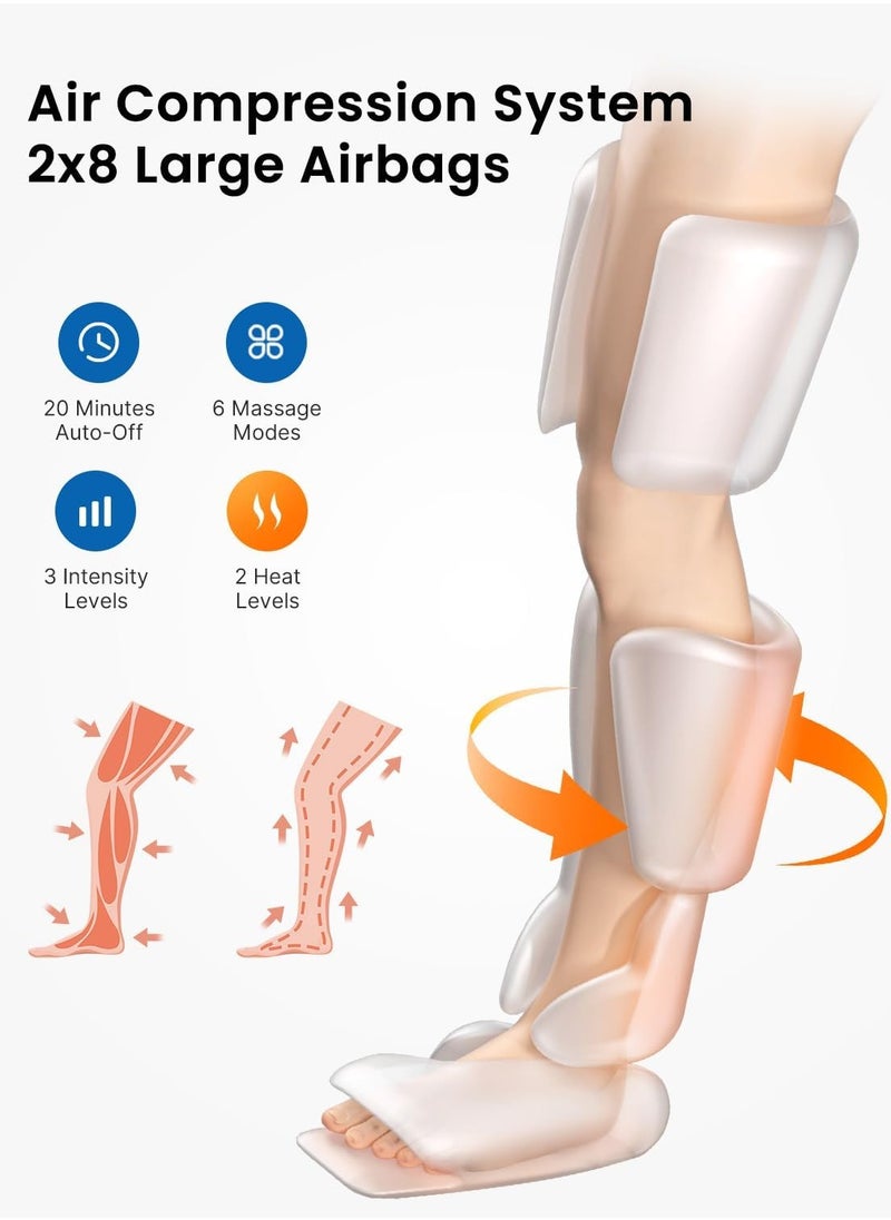 RENPHO RENPHO 6 Modes Leg Massager with 2 Heat for Circulation  - Image 2