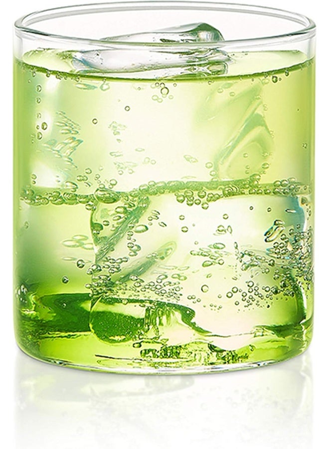 Vision Transparent Squat Glass/Cold Drink Tumbler/ Beer Glass/Juice Glass Set of 6 Pcs (205 ML Each) Flame Proof Glasses, Microwave  Dishwasher Safe - Image 2