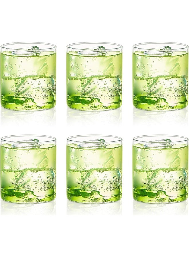 Vision Transparent Squat Glass/Cold Drink Tumbler/ Beer Glass/Juice Glass Set of 6 Pcs (205 ML Each) Flame Proof Glasses, Microwave  Dishwasher Safe - Image 1