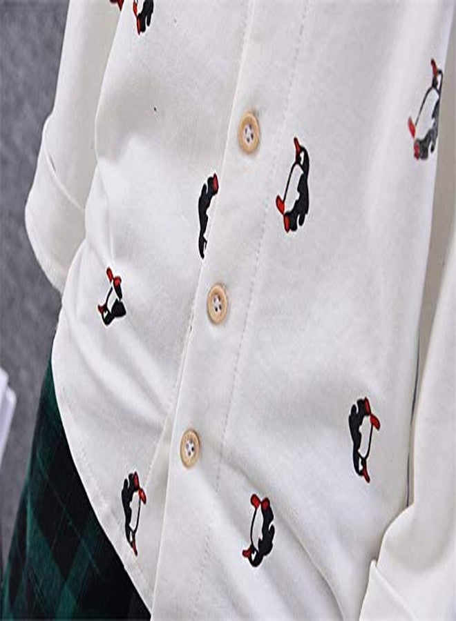 Bold N Elegant - Be Bold Inside & Elegant Outside Cute Little Penguin Printed Full Sleeve Shirt with Plaid Waistcoat Bowtie and Pant Set for Boys (5-6 Years) 3 pc - Image 5