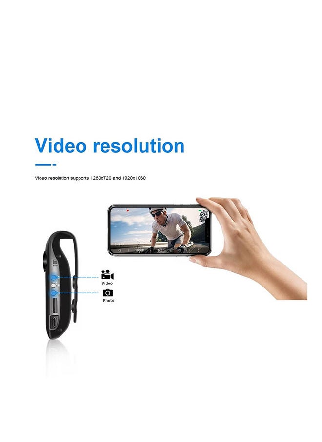 Generic - Mini Camera, Back Clip Action Camera 1080P Multi Systems Support for Sports Small bicycle camera - Image 1