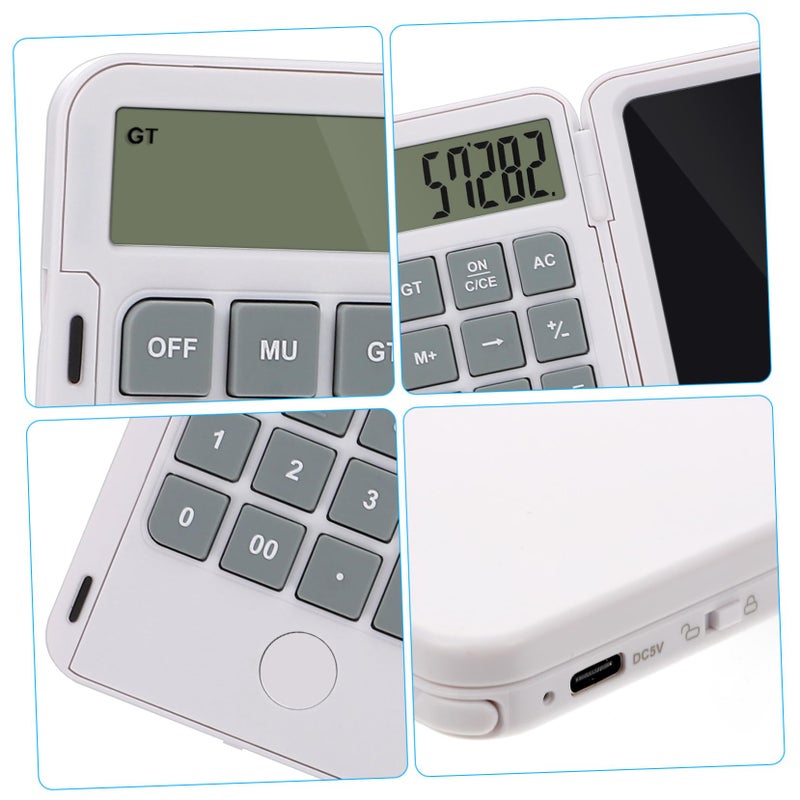 LCD Writing Tablet with Calculator 10 Inch Portable Notepad for Students Office Use - Image 4