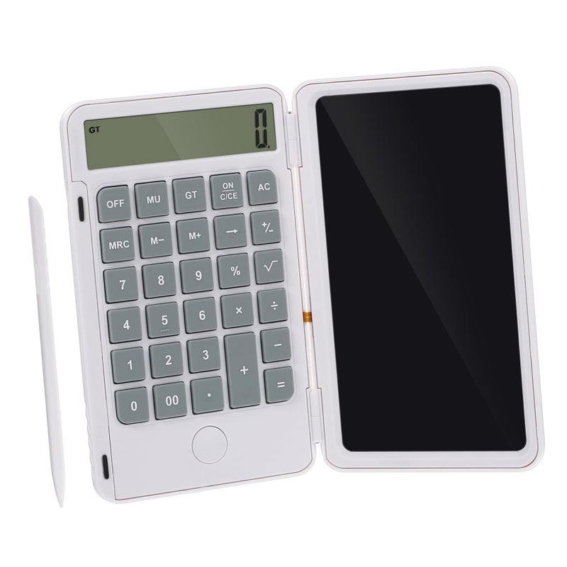 LCD Writing Tablet with Calculator 10 Inch Portable Notepad for Students Office Use - Image 2