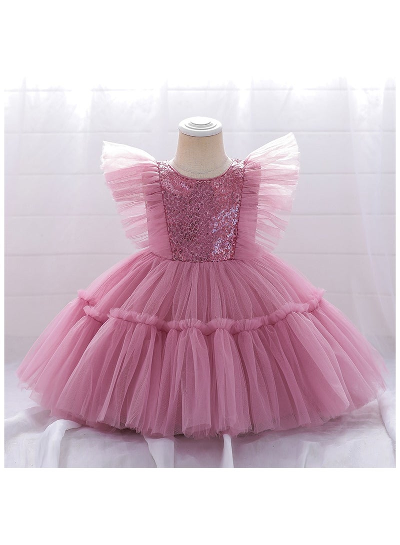 D'Daniela Pink Tulle Dress - Image 1